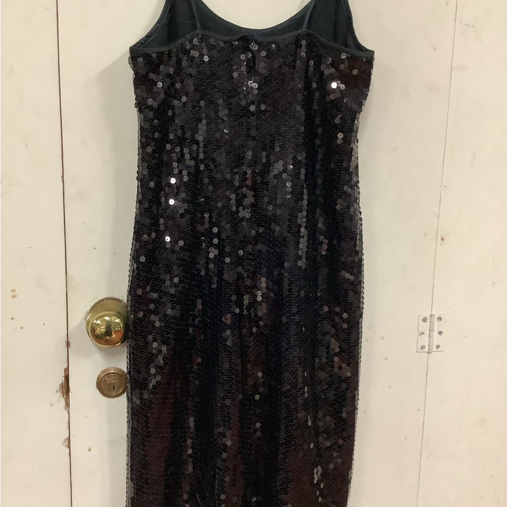 Stunning Black Sequin Midi Dress